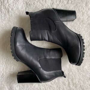 Chinese Laundry Black Leather Boots